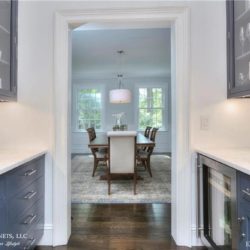 Custom Crafted Hale Navy Butlers Pantry Cabinetry located in Darien, Connecticut