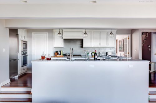 Back of kitchen counter with built in outlets Madison, NJ