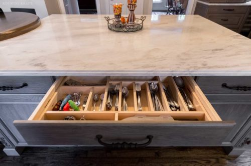 Open drawer with compartments full of utensils Fairfax Station, Virginia