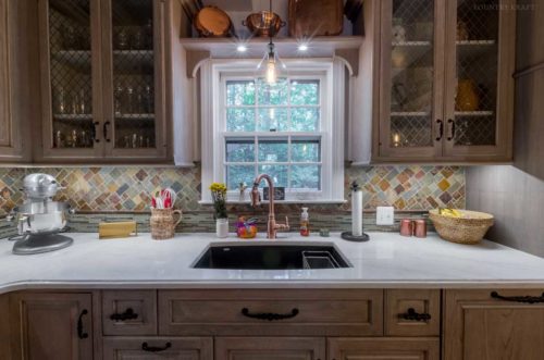 Hickory cabinetry and undermount sink Fairfax Station, Virginia