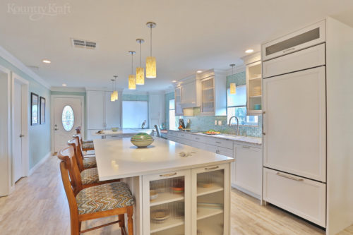 Transitional White Cabinets made for a kitchen in Venice, FL