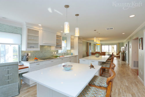 Transitional custom kitchen in Venice, FL
