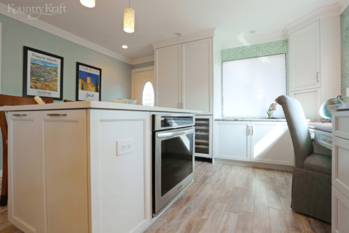 Custom Transitional White Kitchen Cabinets in Venice, Florida