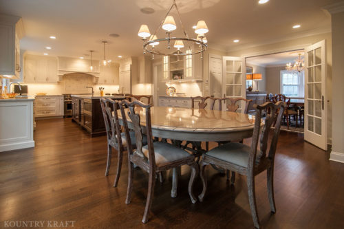 Table with six chairs and kitchen cabinet Madison, NJ