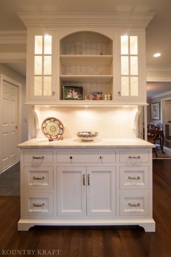 Kitchen cabinet with White Dove painted finish Madison, NJ