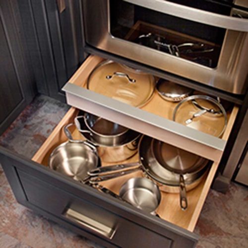 Microwave Pull Out Cabinet Drawer