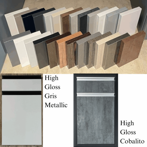 High Gloss cabinets by Kountry Kraft Cabinetry.
