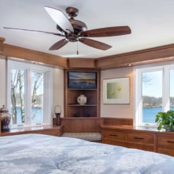 Master Bedroom Cabinets in Winchester, Massachusetts feature shelving and storage space for clothing and other personal items