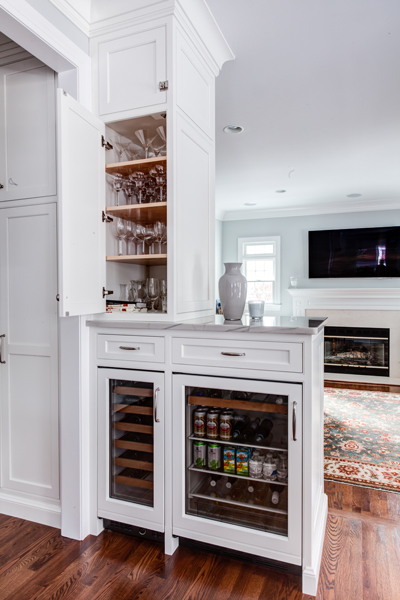 Custom home bars and wine storage cabinet