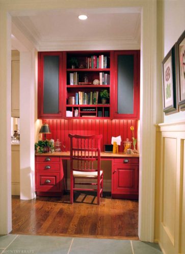 Custom office desk cabinets and chair in Media, Pennsylvania