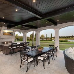 Open air dining room and kitchen Naples, FL