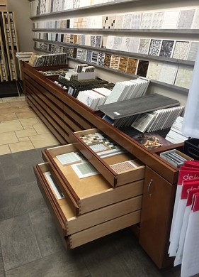 Business Cabinets for the Natural stone and tile showroom