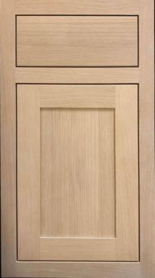 Door Style: Amesbury<br>Drawer Style: Slab<br>Wood Species: Rift Cut WH Oak<br>Finish Color: White Toner 10°<br>Job Number/Reference Number: LM120140/167711