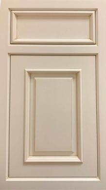 Door Style: CRP10797<br>Drawer Style: MI596<br>Wood Species: PG Hard Maple<br>Finish Color: White Rock 25°<br>Job Number/Reference Number: NM120391/168075