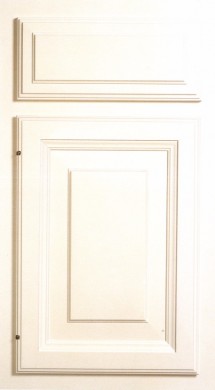 Door Style: CRP10<br>Drawer Style: 10141<br>Wood Species: Hard Maple<br>Finish Color: Linen White<br>Source Book Page Number: P-M-6 2/01