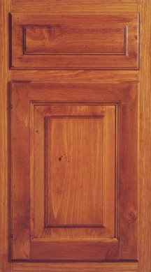 Door Style: CRP10<br>Drawer Style: Slab with Louis XIII Raise<br>Wood Species: Knotty Pine<br>Finish Color: Butternut<br>Source Book Page Number: S-P-4 2/01