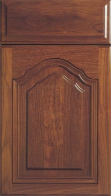 Door Style: Presidential Cathedral<br>Drawer Style: Keystone<br>Wood Species: Walnut<br>Finish Color: Wheat<br>Source Book Page Number: S-W-5 2/01