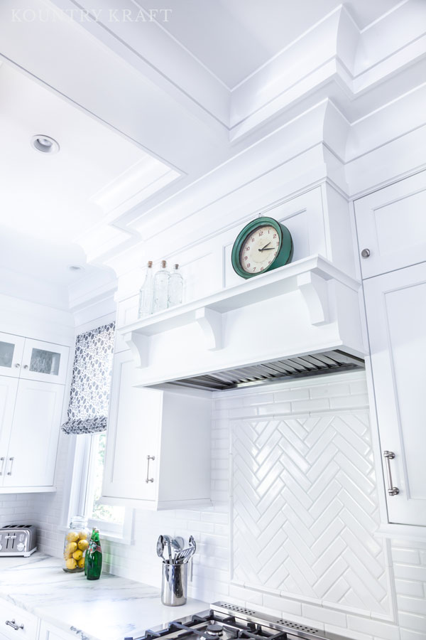 Custom White Kitchen Cabinets custom designed for a historic home in Glen Ridge, New Jersey