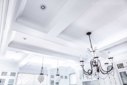 Custom White painted cabinets for a kitchen in a historic home in Glen Ridge, New Jersey