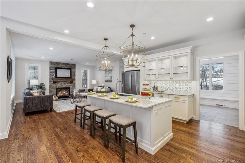 Scullery White Cabinets for a new home located in Chesire, Connecticut