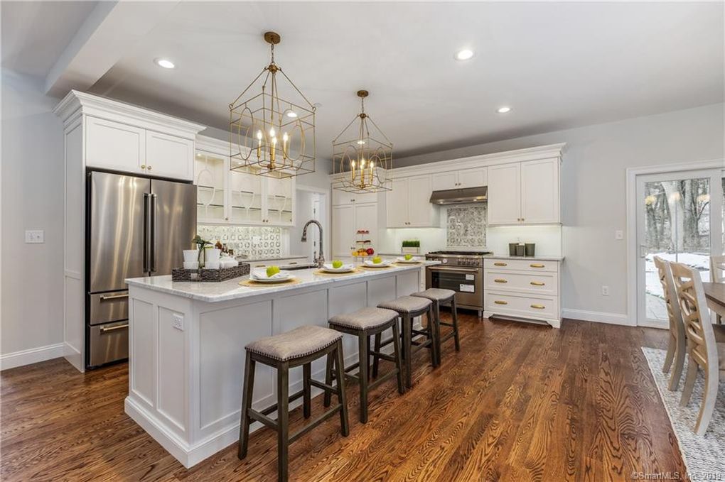 Kitchen Design with White Cabinets in Chesire, Connecticut