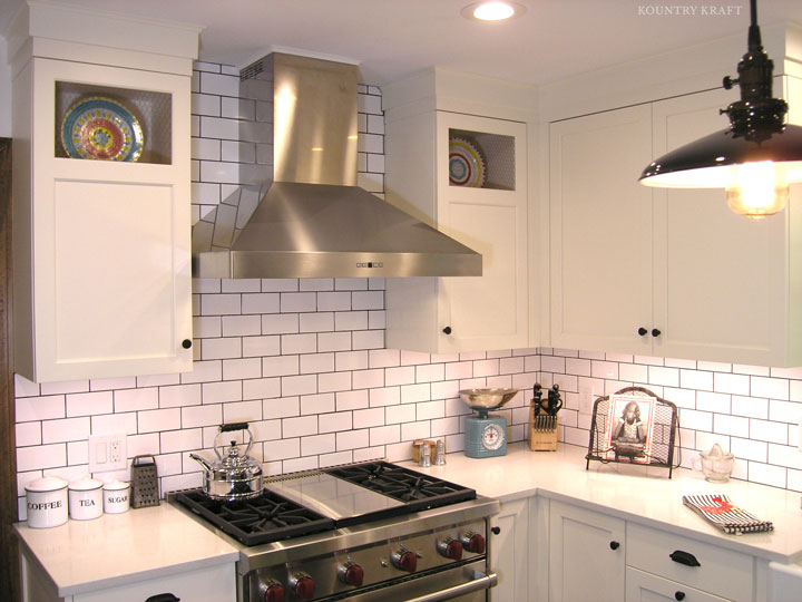 Small kitchen with range and white cabinets Fairfield, CT