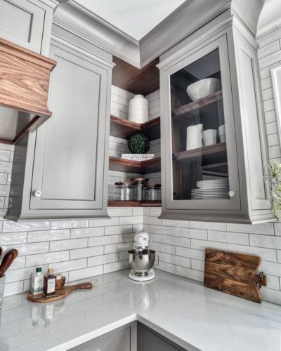 Specially Built Shelves for Kitchen Cabinets