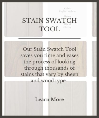 Stain Swatch Tool saves time by easing the process of browsing through stain selections