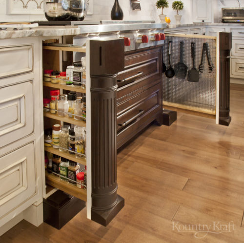 Kitchen Storage Cabinets for cooking utensils and spices in Maryland