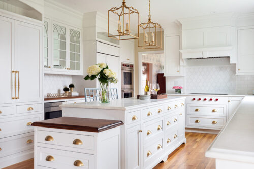 Tamarack Kitchen Design by A Matter of Style with monochromatic color palette