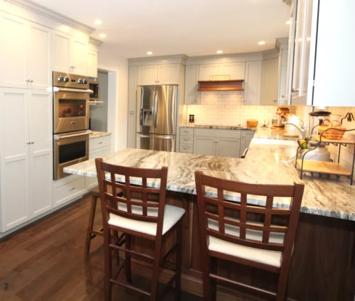 two-tone kitchen design