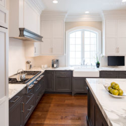 Two Tone Kitchen Cabinets for a transitional style home located in Devon, Pennsylvania