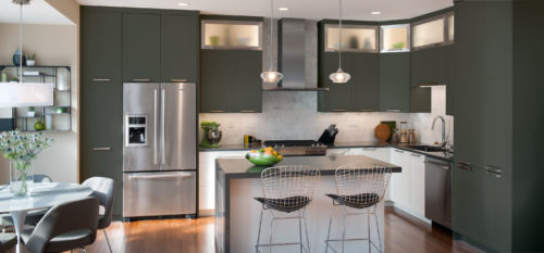 Black with Rub Thrus 25 Wall Cabinets