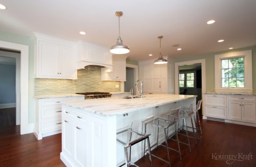 Custom Classic White Cabinets in Madison, NJ
