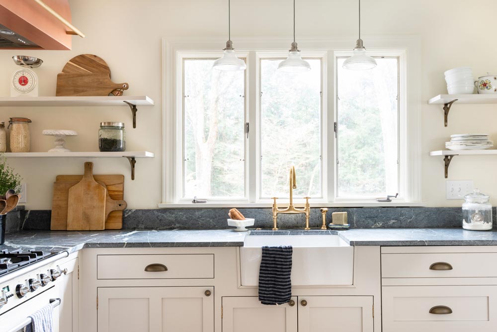 White Kitchen Cabinets With Bronze Hardware  