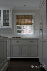 White cabinetry in Bethesda, Maryland