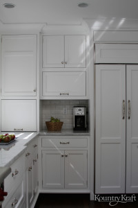 White kitchen cabinetry in Bethesda, Maryland