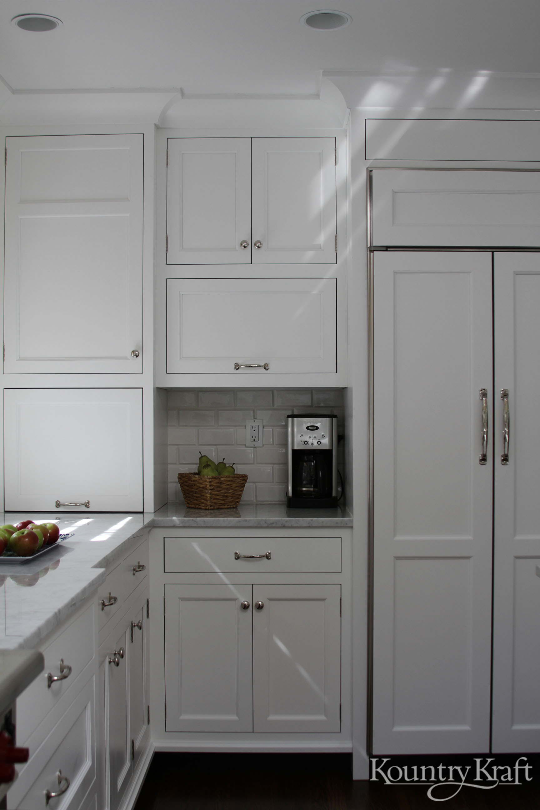 white kitchen cabinets in bethesda, md - kountry kraft