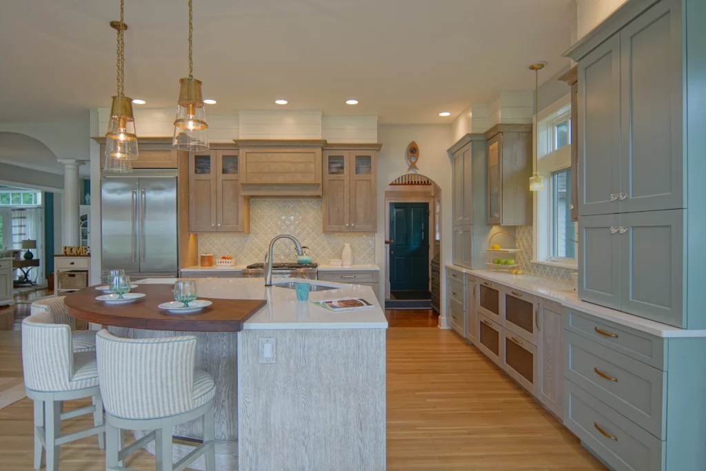 white kitchen countertop