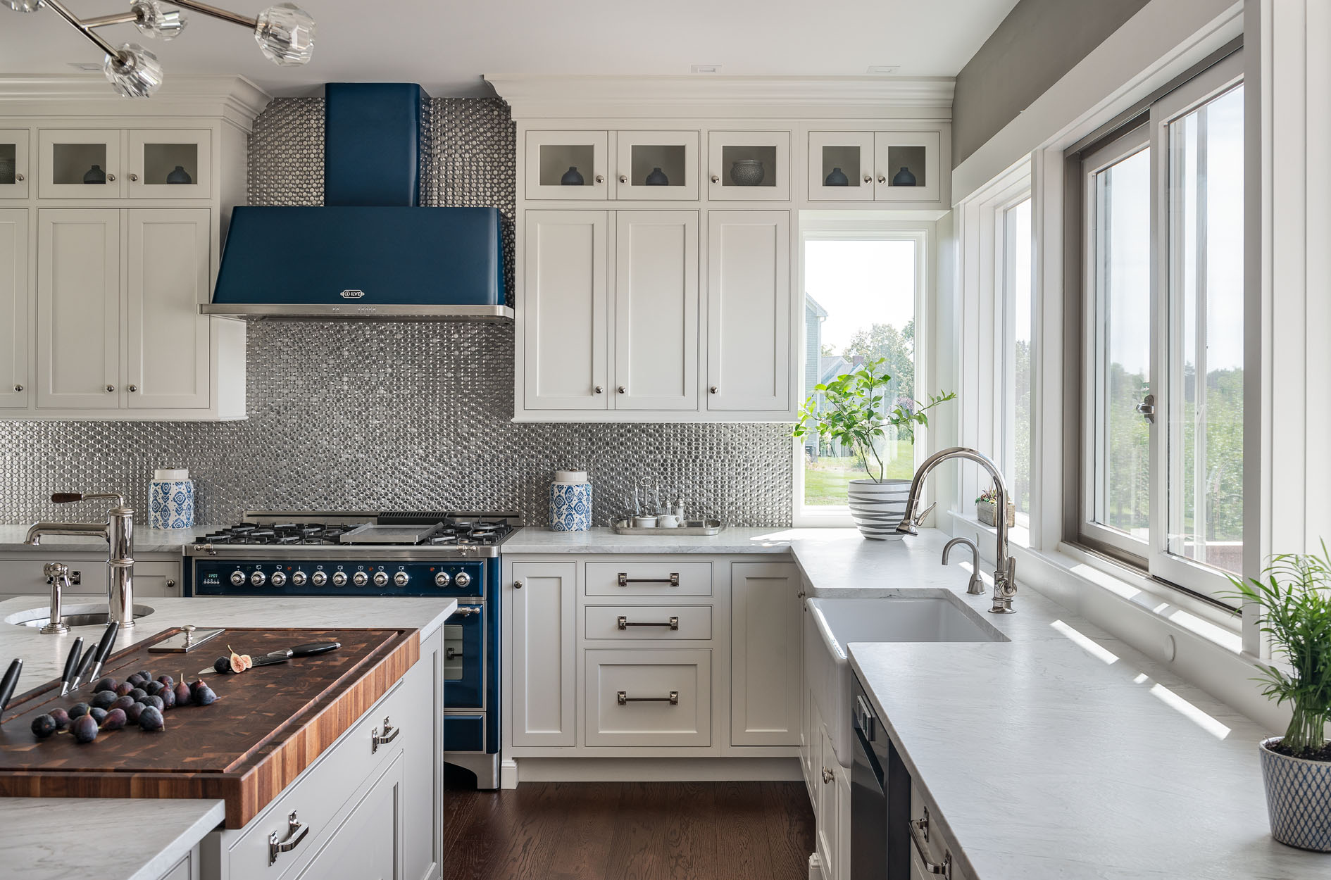 White Painted Kitchen Cabinetry in Hampton Falls, New Hampshire